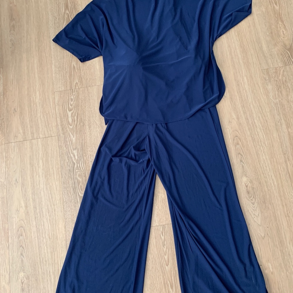 Jumpsuit, NWT, tie waist, Blue, size 14